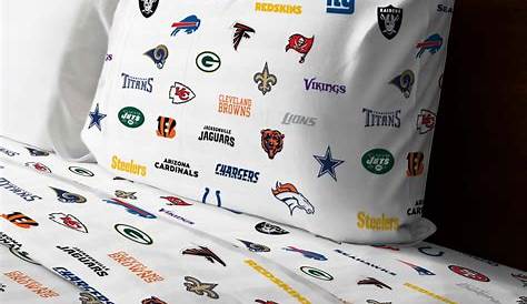 NFL League All Member Clubs Bedroom Pillowcase Set | Twin sheets, Twin