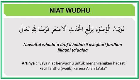 Doa Selepas Wudhu Rumi : Niat mengambil wudhu dan bacaan doa selepas