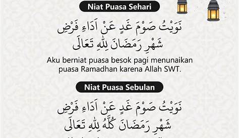 Doa Niat Puasa Ramadhan Sebulan - Homecare24