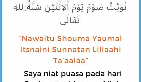 Lengkap, Niat Puasa Sunnah Senin dan Kamis dan Keutamaannya, Juga Doa