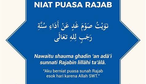 Niat Puasa Rajab - Niatku.com