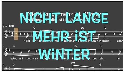 Das Lied vom Winter | Herzlich willkommen auf www.liederkiste.net
