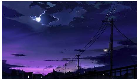 Anime Night Sky PC Wallpapers - Wallpaper Cave