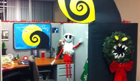 #Nightmare before Christmas office cubical decor jack skeleton #wreath