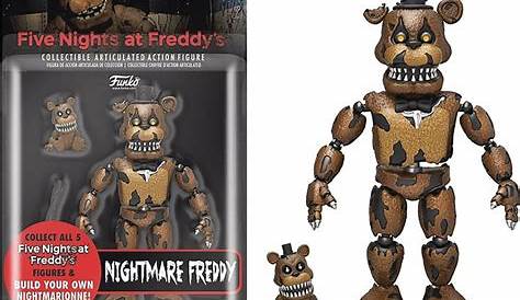Five Nights At Freddys Action Figure Freddy Nightmare FNAF | Etsy