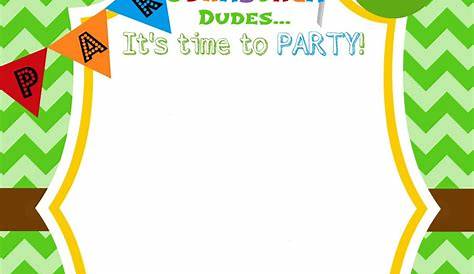 Teenage Mutant Ninja Turtle Birthday Party Invitations FREE Printable