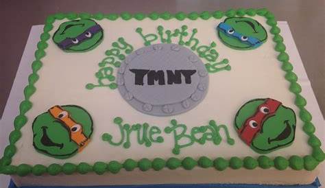 Ninja Turtles Sheet Cake Ninja turtle birthday, Ninja turtle cake