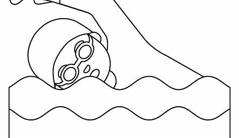 Swim - free coloring pages | Coloring Pages