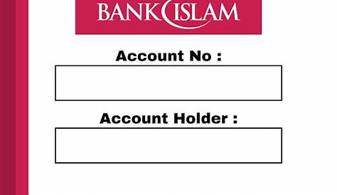 contoh nombor akaun bank islam