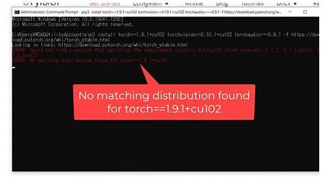 python - ERROR: No matching distribution found for torch - Stack Overflow