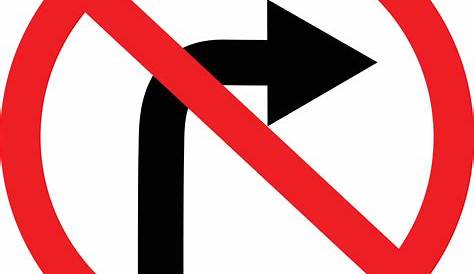 Aluminum No Right Turn Symbol Sign (R3-1S)-trafficsafetywarehouse.com