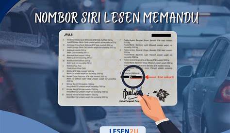 No Siri Lesen Memandu Malaysia / Notis Makluman Borang Akademi Memandu