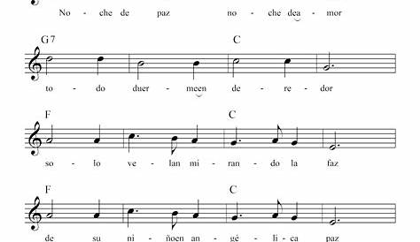 Noche de paz Sheet music for Voice | Download free in PDF or MIDI