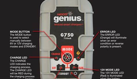 Noco Genius G750 Manual