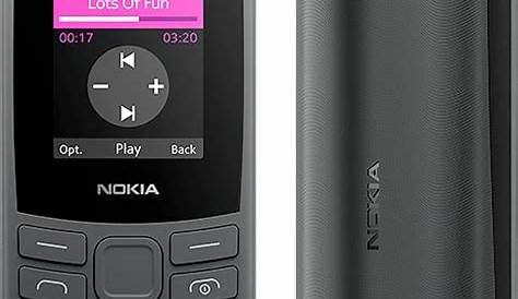 Nokia 105 4G Black 48MB 128MB RAM Gsm Unlocked Phone DISPLAY 1.8 inches