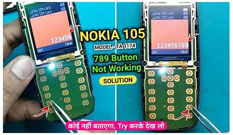 Nokia 105 Keypad not working and keypad short solution.Mobile Received