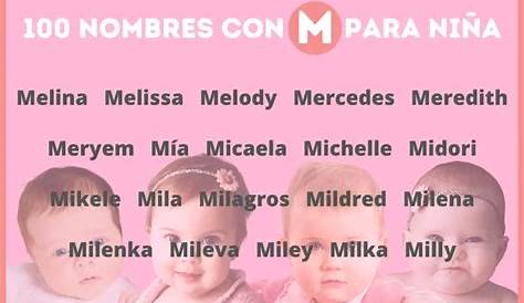 50 nombres para niñas por M - los mejores nombres de bebé - www