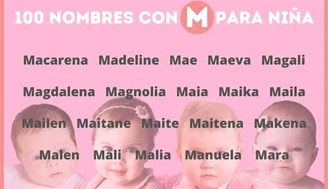 100 Nombres con M para niña, origen y significado - Poder Mamá