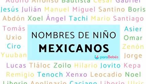 Nombres Mexicanos Hombres