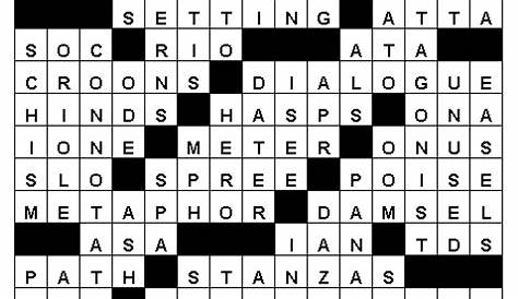 Crossword solution: 9/14/11 | The Baylor Lariat