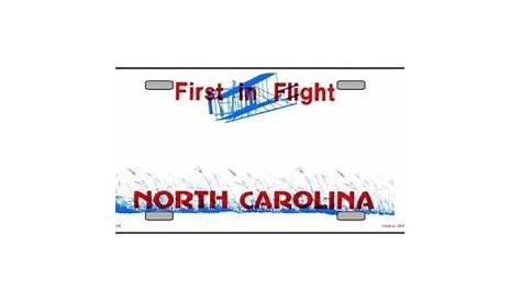 Personalized North Carolina License Plate Decals Stickers Version 1