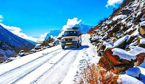 Snow Valley at Zero Point North Sikkim in India Stock Image - Image of