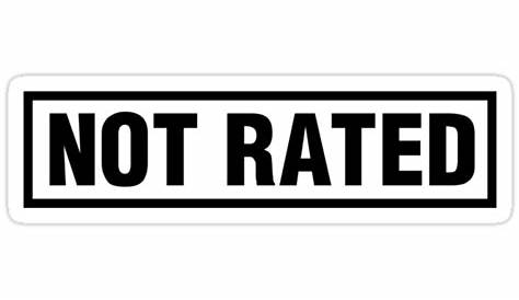 "Not Rated Sticker | Fresh Thread Shop" Stickers by FreshThreadShop