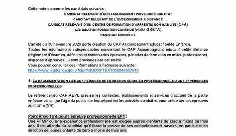 CAP AEPE en candidat libre : ce qu'il faut savoir