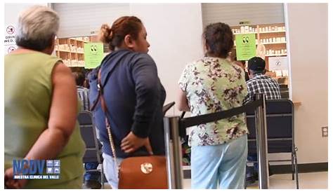 Patients wait in line at Nuestra Clinica Del Valle, Thursday, Sept. 6