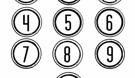 Free Black And White Number Clipart, Download Free Black And White