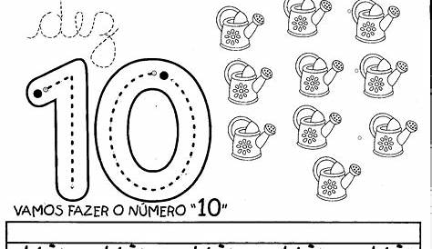 Atividades de matemática com números de 1 a 10 - Educação Infantil