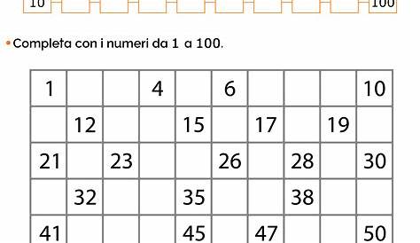 La tabella dei 100 numeri - La tabella dei 100 numeri | Giunti Scuola