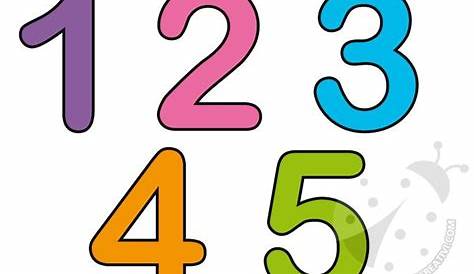 Numeri da stampare e colorare per bambini – Mamma e Bambini