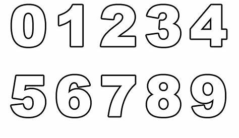 Numeri da Stampare, Colorare e Ritagliare per Bambini | PianetaBambini.it