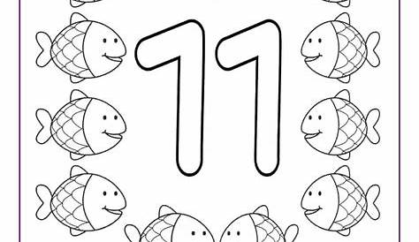 Numero 11 para imprimir y colorear - Imagui