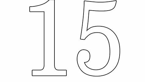 Numero 18 Da Colorare - Numeri da Stampare, Colorare e Ritagliare per