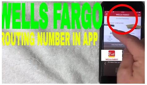 How To View Routing Number On Wellness Fargo App | EchoArtFair Collective