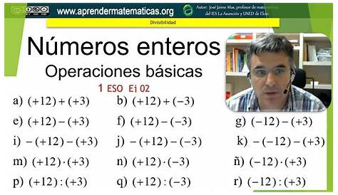 CONJUNTO DE LOS NUMEROS ENTEROS EJERCICIOS PDF Math Exercises, Math