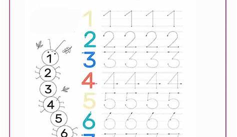 Grafomotricidad números del 1 al 10 gines -Orientacion Andujar Shape