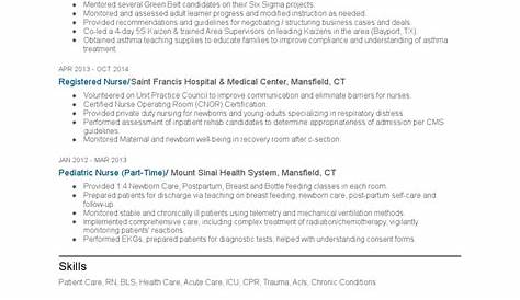 Nurse Practitioner Student Resume Template Examples And Tips Zippia