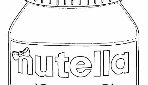 How to draw Nutella Spread Jar