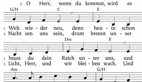 O Herr, wenn Du kommst Sheet music for Piano, Trumpet (In C) (Solo