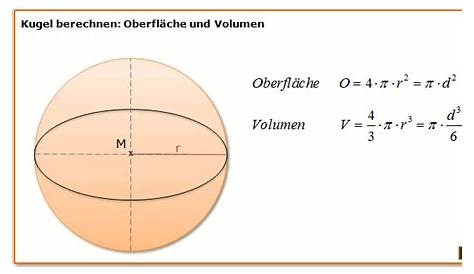 Kugel: Mit Formeln Umfang, Oberfläche, Volumen berechnen