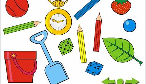 Conjunto de objetos de formas para niños colección de elementos de