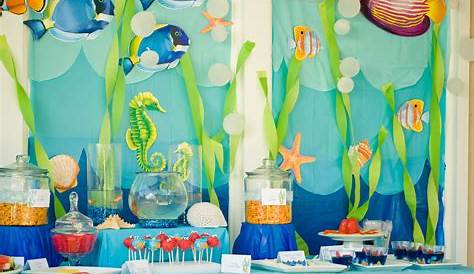 Ocean Theme Ideas Decor Awesome Decorations Party Decorating