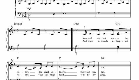 Oceans (Where Feet May Fail) (Simplified) Sheet Music PDF (Hillsong