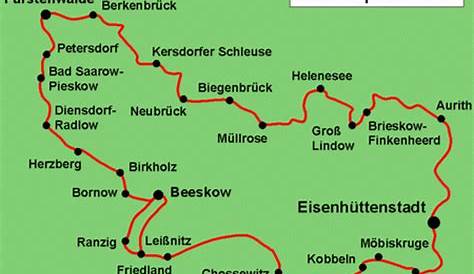 StepMap - Oder-Spree-Dahme-Radweg - Landkarte für Deutschland