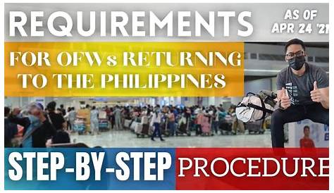 OFW Returning To Philippines Quarantine Guidelines • The Gees Travel