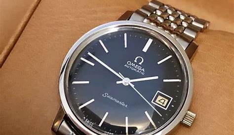 Omega Seamaster Cal 1012 CAL Black Dial 1970s Vintage Watch