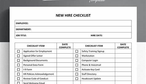 Onboarding Checklist PDF